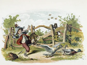 Pole gry w "Schnik, schnak, trifles for the little ones", gry dla dzieci. ed. London- Georges Ronthedge and sons. Nowy Jork, The broad way Ludgate n.d. ok. 1890.