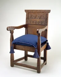 Great Chair, Hrabstwo Essex, Massachusetts, 1640-85 (biały dąb)