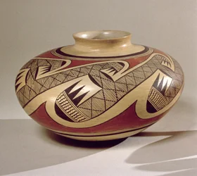 Słoik Hopi Bullware, z Arizony (ceramiczny)