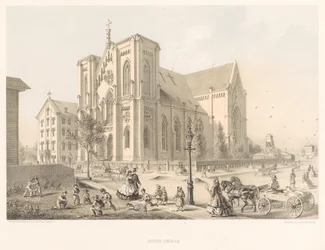Kościół Jezuitów, Kościół Świętej Rodziny, Chicago 1866 (lito)