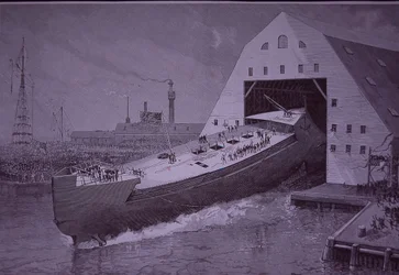 Wystrzelenie USS Maine, osiem lat przed zatopieniem