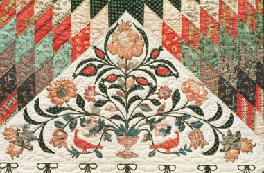 Poszwa ze wzorem Lone Star, ok.1850 (bawełna) (patrz również 51714)
