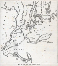 Mapa Nowego Jorku i okolic (lito)