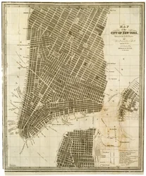 Mapa miasta Nowy Jork [na Manhattanie, aż do 36th Street]