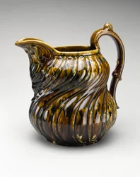 Dzban, ok. 1849-1858 (ceramika szkliwiona w rockingham)