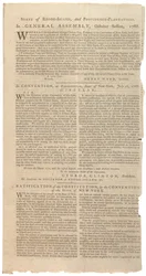 Rezolucje drukujące projekt NYS dotyczący poprawek do Konstytucji, październik 1788 r.