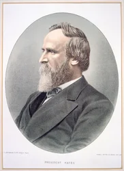 Rutherford B. Hayes (1822-93) (kolor lito)