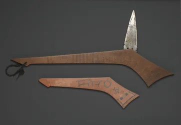 Klub wojenny Sioux, z Fort Snelling, Minnesota (drewno i metal)