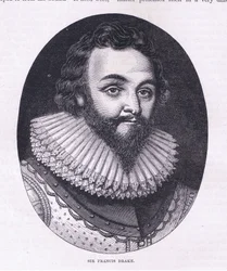 Sir Francis Drake, ilustracja z pubu Cassell