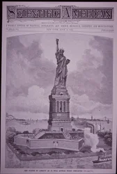 Statua Wolności „tak, jak pojawi się po ukończeniu” na okładce Scientific American