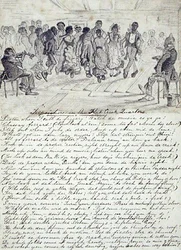 Terpsichore w Flat Creek Quarters, Pea Ridge, c.1860 (ołówek na papierze)
