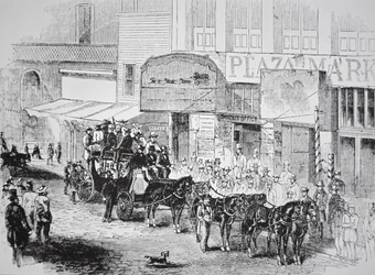 Butterfield Overland Mail Coach, opublikowany w Harper