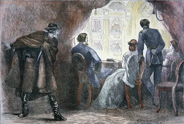 Zamach na Abrahama Lincolna (1809-65) w loży Ford