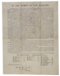 Do kobiet Nowej Anglii (list okólny), ok. 1862-1865