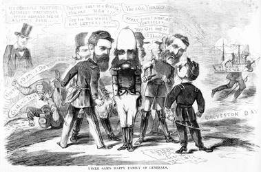 Wuj Sams Szczęśliwa rodzina generałów, ok. 1863 r.