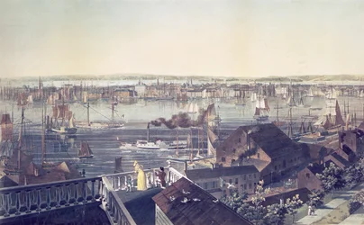Widok Manhattanu z Brooklynu, 1837