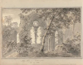 Widoki w Anglii, Szkocji i Walii: Opactwo Netley niedaleko Southampton, 24 lipca 1804