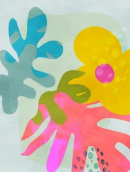 Wycięta pastelowa kompozycja Matisse