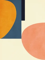 Rainbow Plus Shapes  Niebieski musztardowy1