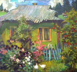 Wiejski dom – letni ogród