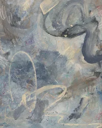 Spokojny błękit – abstrakcja