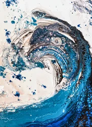 Abstrakcja „Fala oceaniczna”