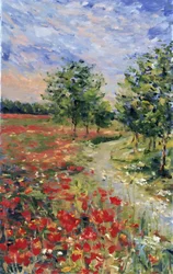Żywe pole maków