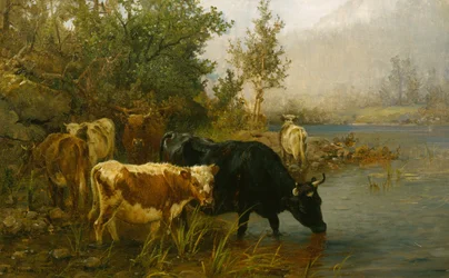 Krowy nad wodą