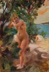 Po kąpieli, 1895