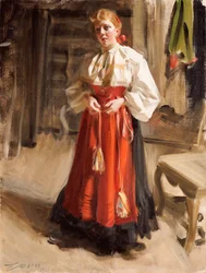 Dziewczyna w stroju Orsa, 1911