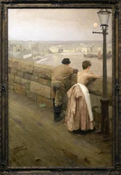 Pecheurs Saint Yves (Morbihan). Obraz Andersa Zorna (1860-1920), olej na płótnie, koniec XIX-XX w. Muzeum Sztuk Pięknych w Pau.