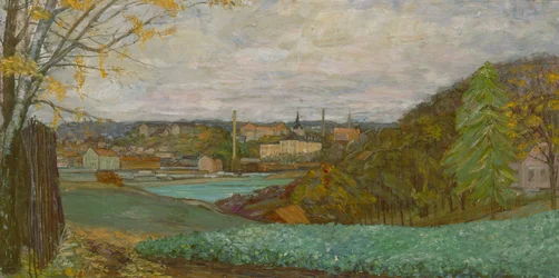Frognerkilen z Bygdøy (olej na płótnie)