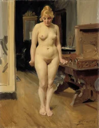 Nieśmiała modelka