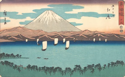 Ejiri, Numer 19, z serii Pięćdziesiąt trzy stacje drogi Tokaido Tokaido goj..., 1847-52.
