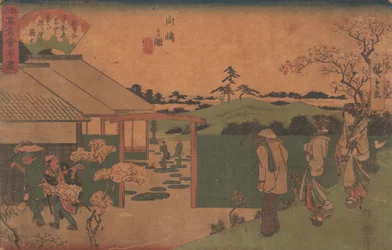 Ilustracja Mukojima Hiller Rock, ? 1840. , komar. 1840.