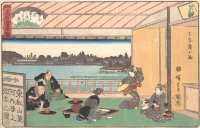 Herbaciarnia w Hirokoji, ca. 1835-42., ca. 1835-42.
