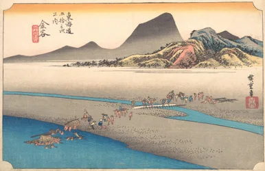 Daleki brzeg rzeki Oi w Kanaya, 1834., 1834.
