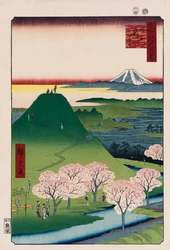 Nowe Fuji, Meguro, z serii „Sto widoków znanych miejsc w Edo”
