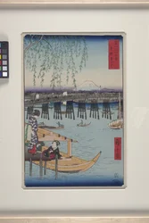 Ryōgoku In The Eastern Capital (Tōto: Ryōgoku) (drzeworyt kolorowy)