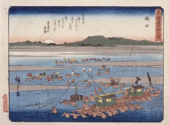 Stacja 24, Shimada (kolorowy drzeworyt)