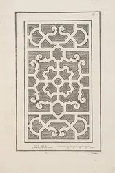 Projekt dla Parter, z Theater des Plans et Jardinages, wyd. 1652 (rycina)