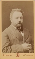Portret Emila Zoli 1840-1902.