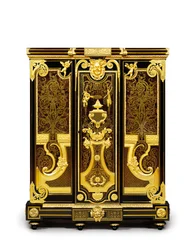 Petit Armoise Ludwika XIV, ok. 1700-10 (ormolu, mosiądz, szylkret, heban i intarsja)