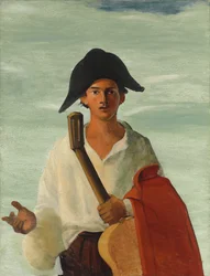 Arlekin trzymający gitarę, ok. 1930 (olej na płótnie)