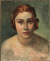 Portret młodej kobiety (olej na płótnie)