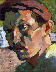 Autoportret w czapce, ok. 1905 (olej na płótnie)