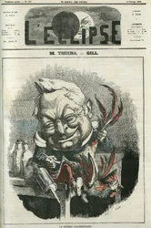 Adolphe Thiers (1797-1877), francuski historyk i polityk. Okładka w „” L