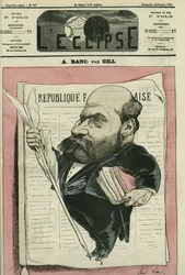 Arthur Ranc (1831-1908), francuski dziennikarz i polityk. Okładka w „” L