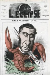 Emile Ollivier (1825-1913), polityk francuski. Okładka w „” L