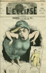 Emma Valendon dit Theresa (1837-1913), piosenkarka w „Kaczkach tyrolskich” w Gaite Theatre. Okładka w „” L